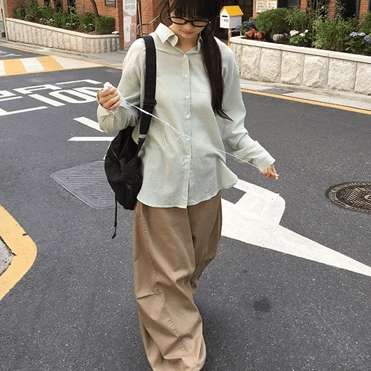 Habinji Balloon String Cotton Elastic Pants