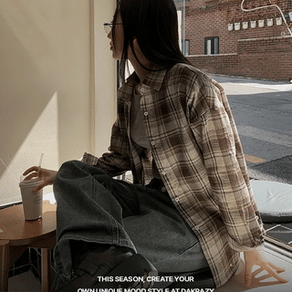 Campus Daily Plaid Shirt
