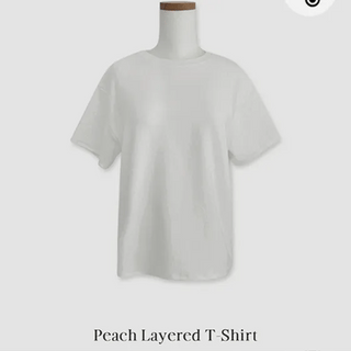 **Restock**  Awesome Mochi Peach Layered Short Sleeve Tshirt