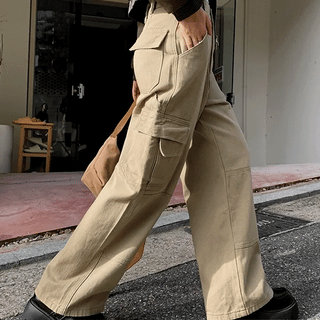 Yur Pocket Cargo Cotton Wide Pants