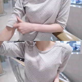 Bubble Dot Snap T-shirt
