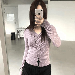 V-Lace T-shirt