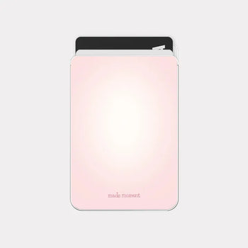 Soft gradient MagSafe card clear wallet pocket case