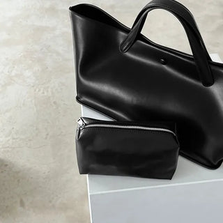 Wink Cowhide Baguette Square Tote Bag