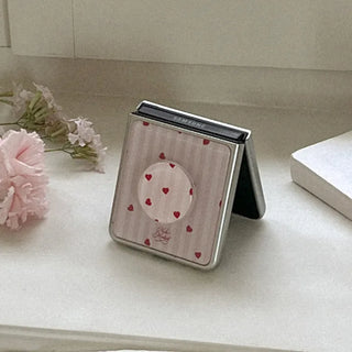 Candy Stripe Galaxy Zflip Fold 8 MagSafe Silver Bumper Case