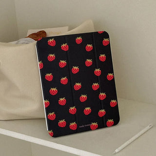 Berry Knit Pattern Clear Detachable Cover Case for iPad Pro Air 13/11
