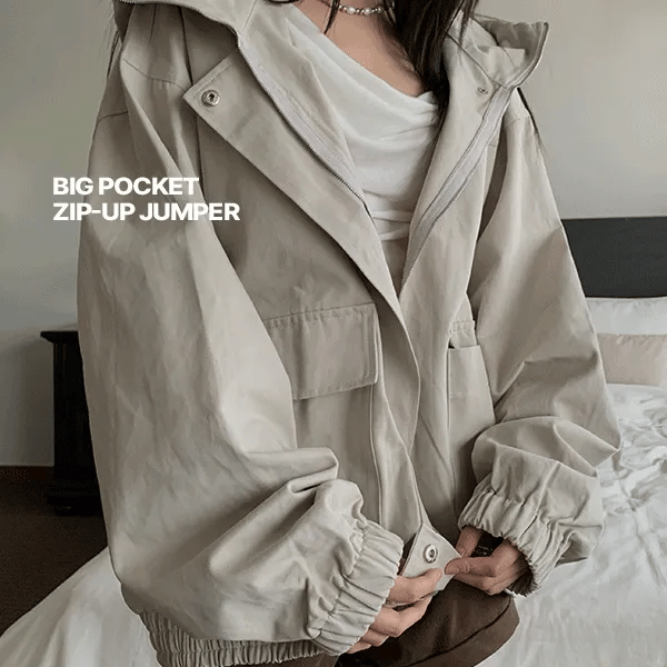 Maze Oversized Hooded Field Jacket