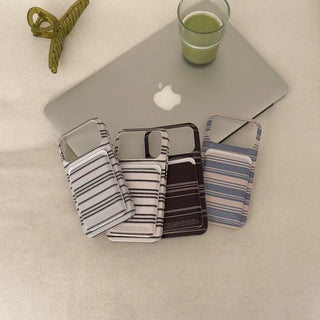 ticking stripe MagSafe card slot wallet pocket case