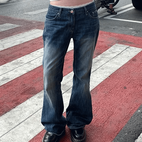 Back Rivet Denim