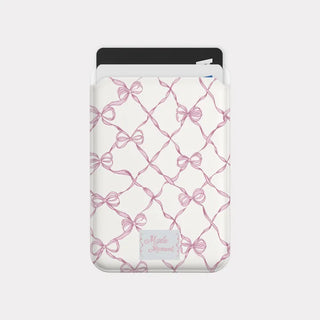 Ribbon Whimsy MagSafe Card Slot Wallet Pocket Case
