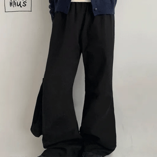 Denin Cotton Semi-Bootcut Pants