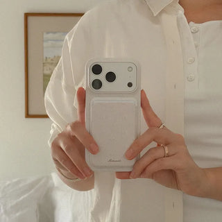 Milk Blossom MagSafe Hard Phone Case for iPhone 17 Pro