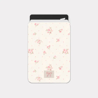 Petite Bloom MagSafe Clear Card Wallet Pocket Case