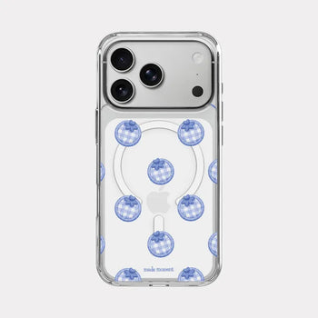 Blueberry Picnic MagSafe Clear Jelly Hard Phone Case for iPhone 17 Pro