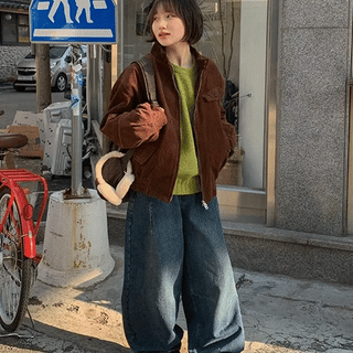 Vendimo Two-Way Quilted Corduroy Jumper