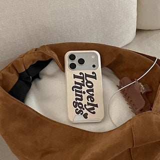 Lovely Things iPhone 17 Pro Card Holder Hard Case