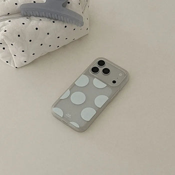 Mono Dot iPhone 17 Pro Clear Translucent Jelly Case