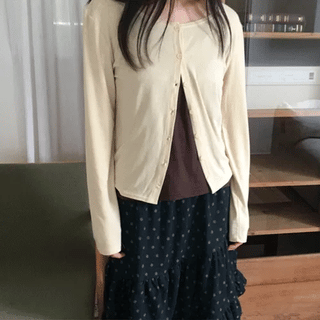 Powder Basic Cardigan (6 colors)