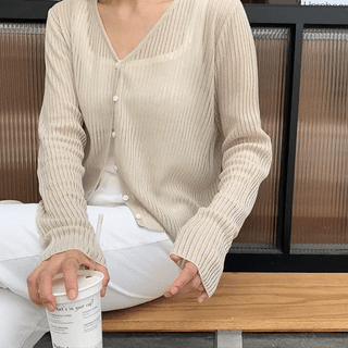 LIKEMENT Sharcol Summer Pleated Cardigan