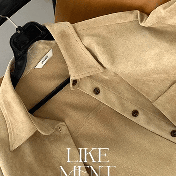 LIKEMENT  Robbie Loose Fit Suede Shirt Jacket