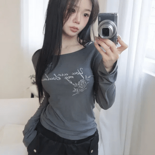 Recommended*CHLOE U-neck long-sleeve t-shirt