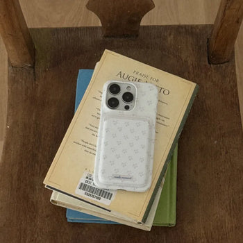 Blossom Poem MagSafe Card Slot Wallet Pocket Case