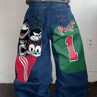 Kitch print camouflage pants