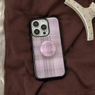 Autumn Check iPhone 18 MagSafe Black Bumper Case