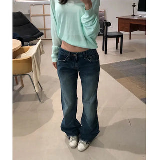 TAPE Low-rise bootcut