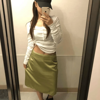 PESTO Ribbed Button T-shirt