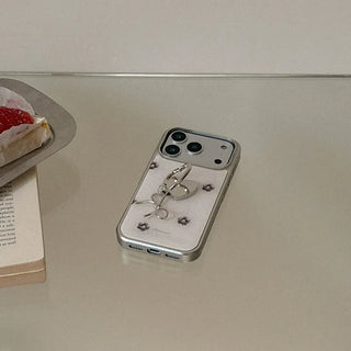 Noir Bloom iPhone 18 Pro Galaxy MagSafe Silver Bumper Case