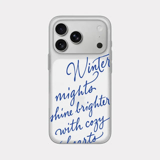 Winter Letter iPhone 17 Pro Clear Translucent Jelly Case