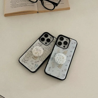 Summer Bear iPhone 18 MagSafe Black Bumper Case