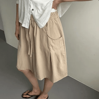 Rearson Summer Pintuck Half Elastic Pants