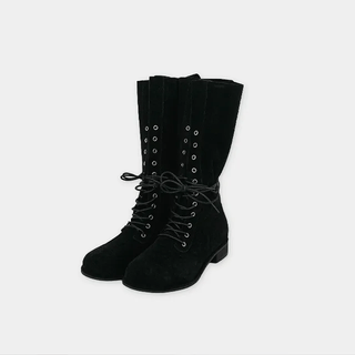 Zeldi Lace-up Suede Two-Way Boots