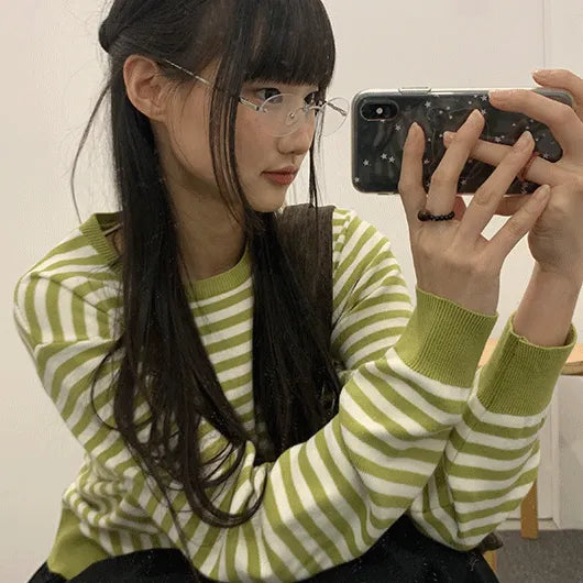Kohat Color Stripe Round Knit