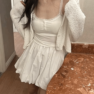 Lace Strap Sleeveless Top