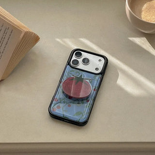 [SET] Capri Tomato Black Epoxy Bumper Case + Acrylic Smart Grip