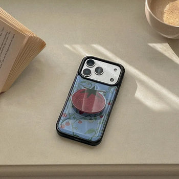 [SET] Capri Tomato Black Epoxy Bumper Case + Acrylic Smart Grip