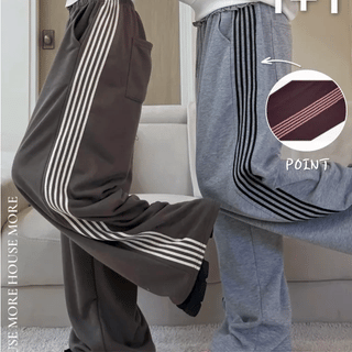vertical lettering damage sweatpants