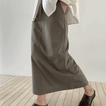 Ordy Fine Stripe Long Skirt