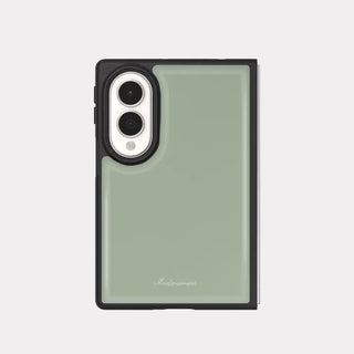 Matcha Mood Galaxy Z-Flip Fold 8 Epoxy Black Bumper Case