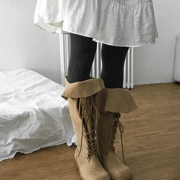 Daiche Lace-up Long Boots