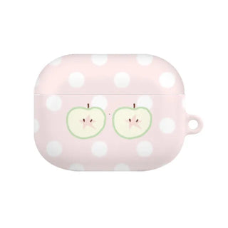 cozy patch dot glossy hard AirPods Buds Live Pro 3 case
