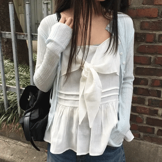 Maple Tie Blouse (3 colors)