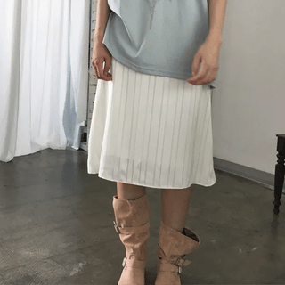 Bien Satin Midi Skirt (2 colors)