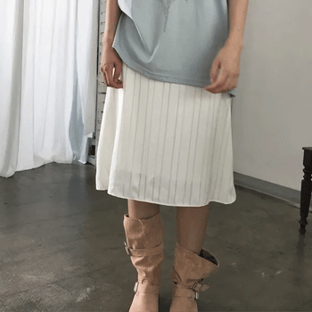 Bien Satin Midi Skirt (2 colors)