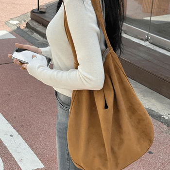 Walkie Suede Shoulder Bag