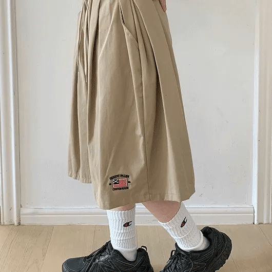 Fomg Embroidered Cotton Bermuda Pants