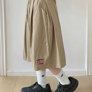 Fomg Embroidered Cotton Bermuda Pants